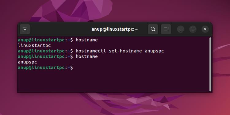 change hostname ubuntu