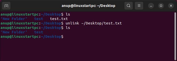 unlink-file-in-ubuntu