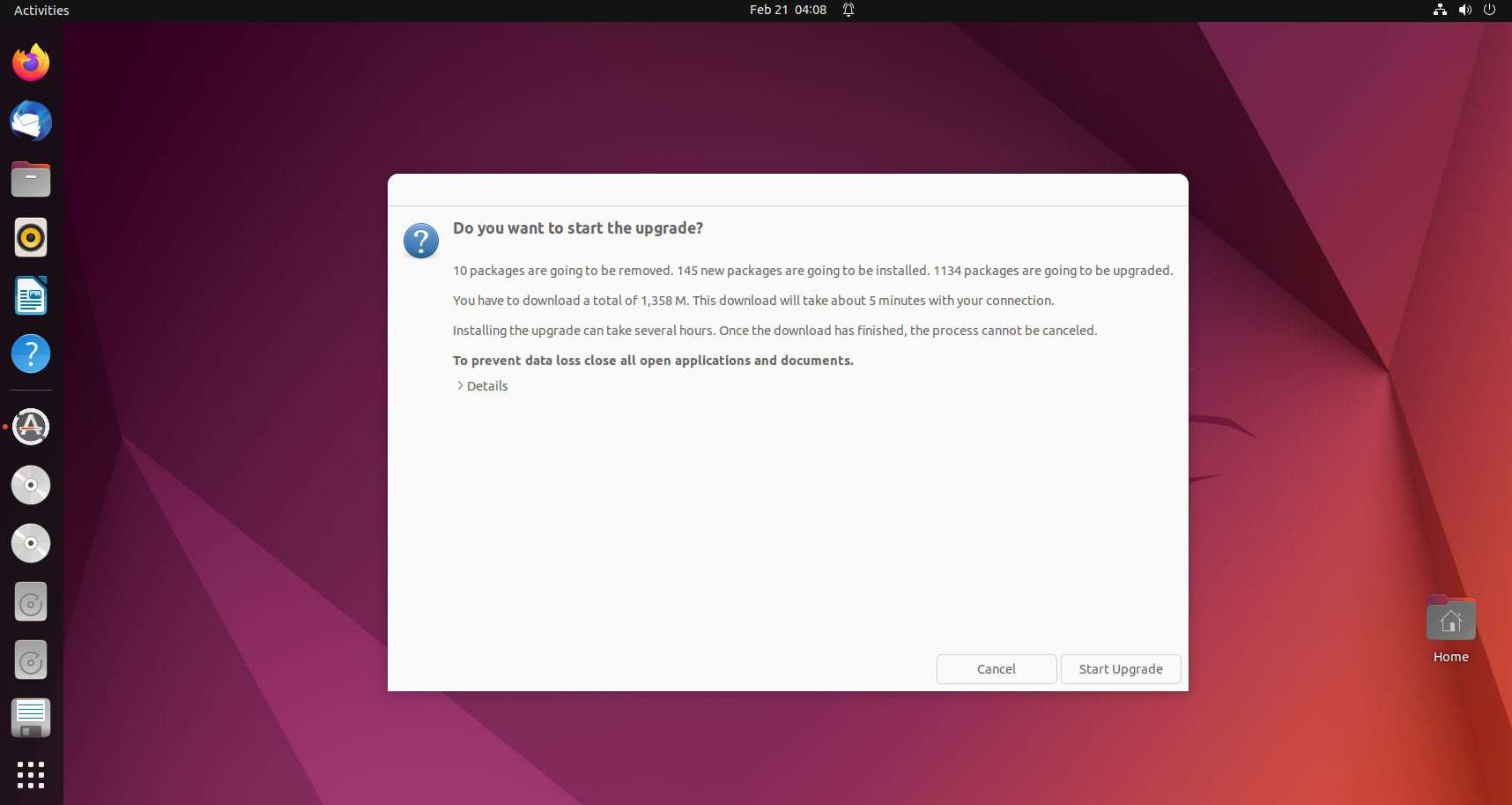 How To Upgrade Ubuntu Version Linux Start