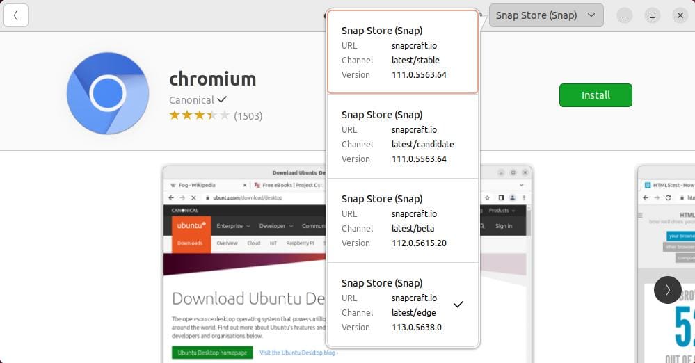 chromium releases stable edge beta