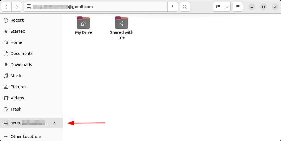 google drive gnome mount