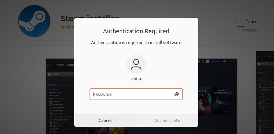 install steam authentication
