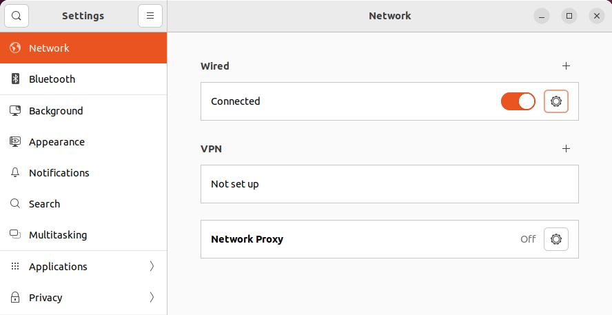 network settings ubuntu