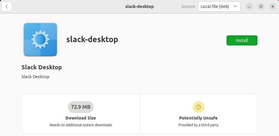 slack desktop local deb install