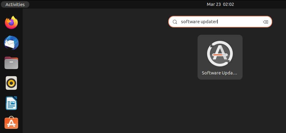 software updater ubuntu
