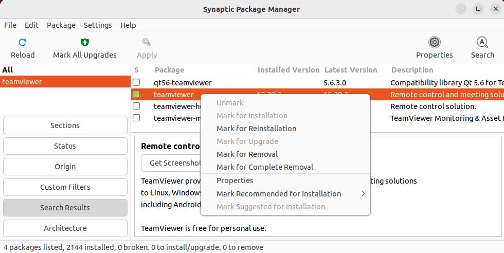 synaptic mark for removal