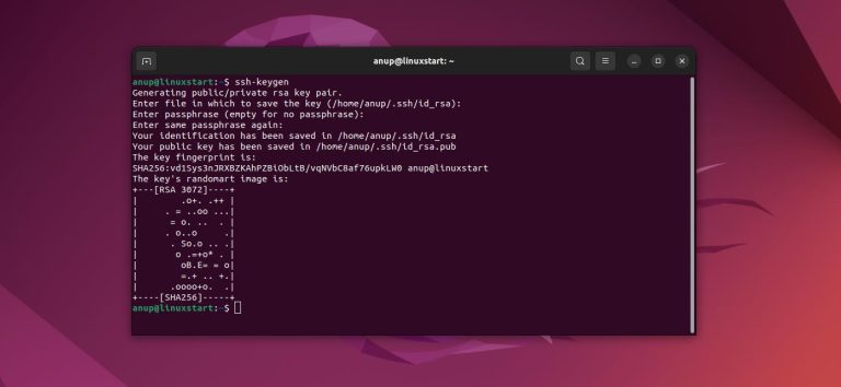 ubuntu generate ssh key