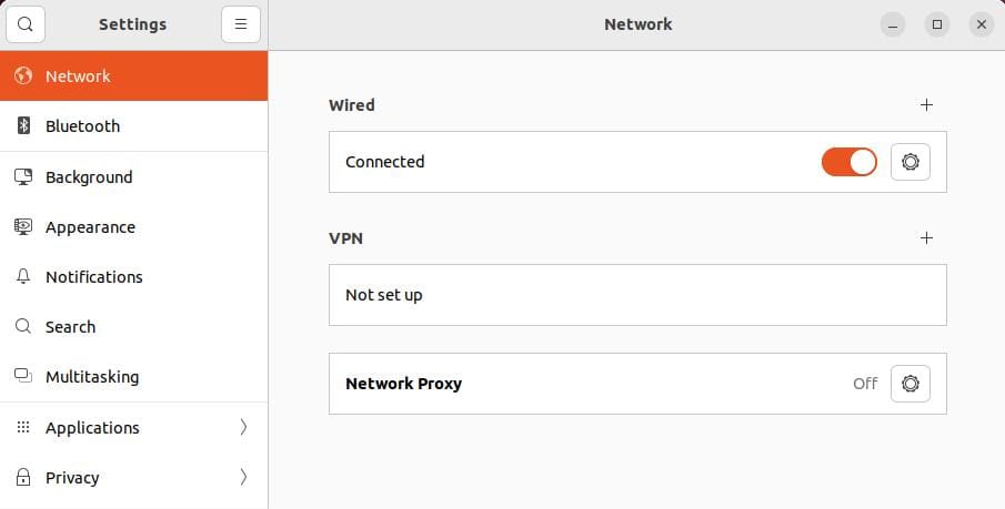 ubuntu network settings