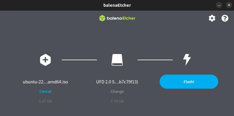 balena etcher