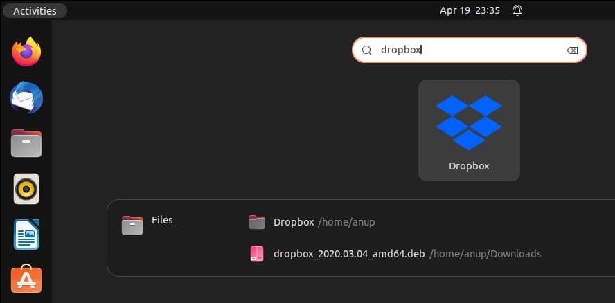 dropbox app ubuntu