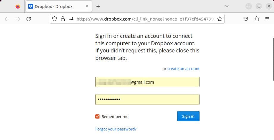 dropbox sign in