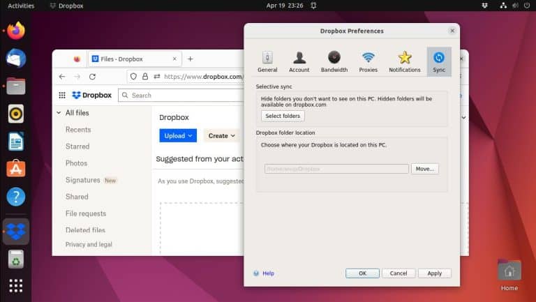 dropbox ubuntu
