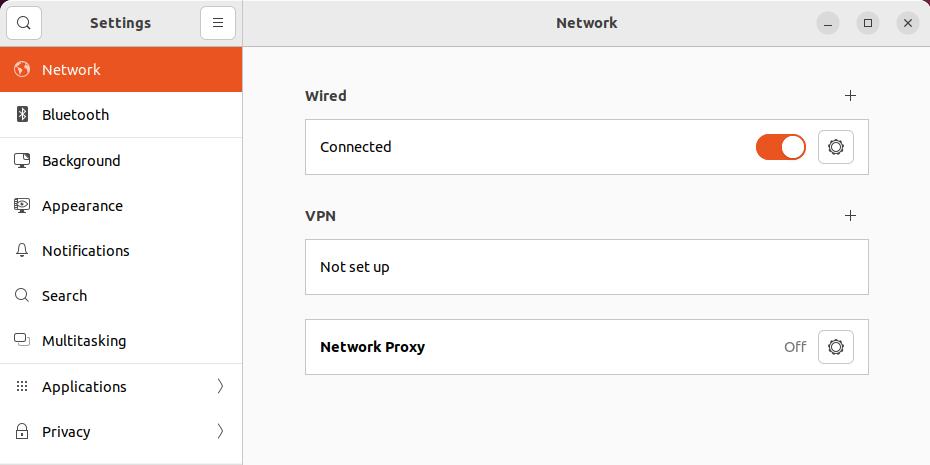 network settings ubuntu