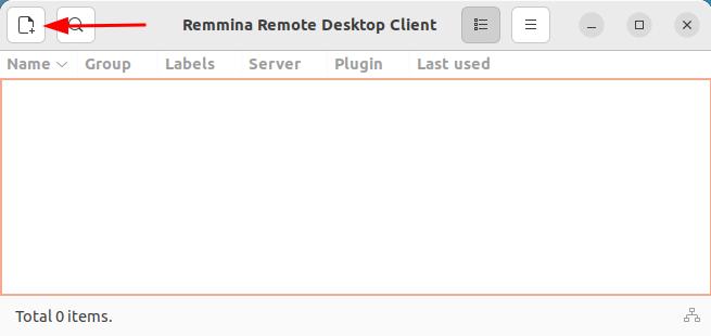 remmina add a connection profile
