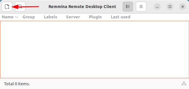 remmina add a connection profile