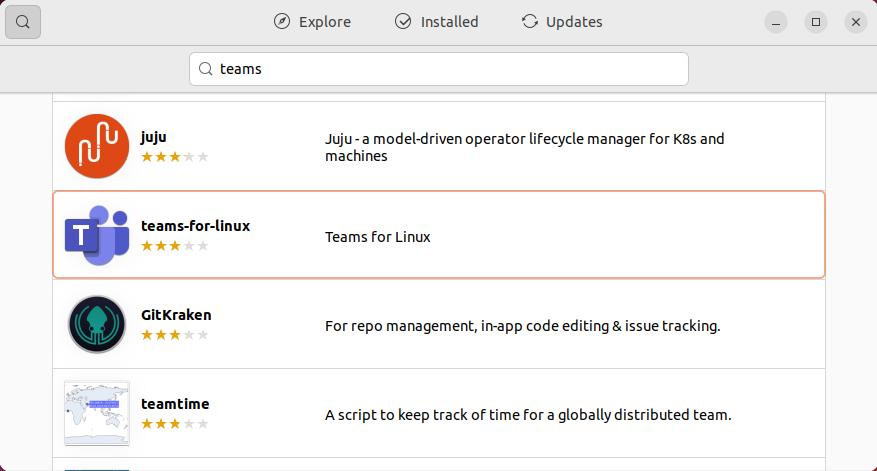 teams for linux ubuntu snap