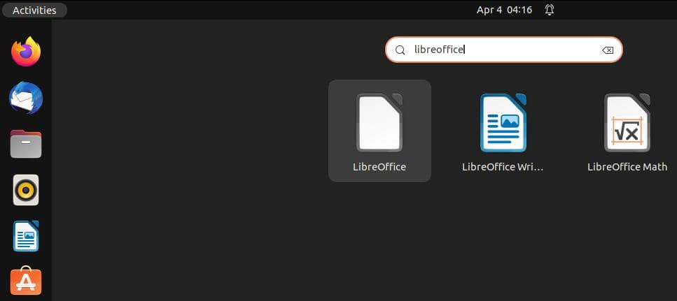 ubuntu libreoffice