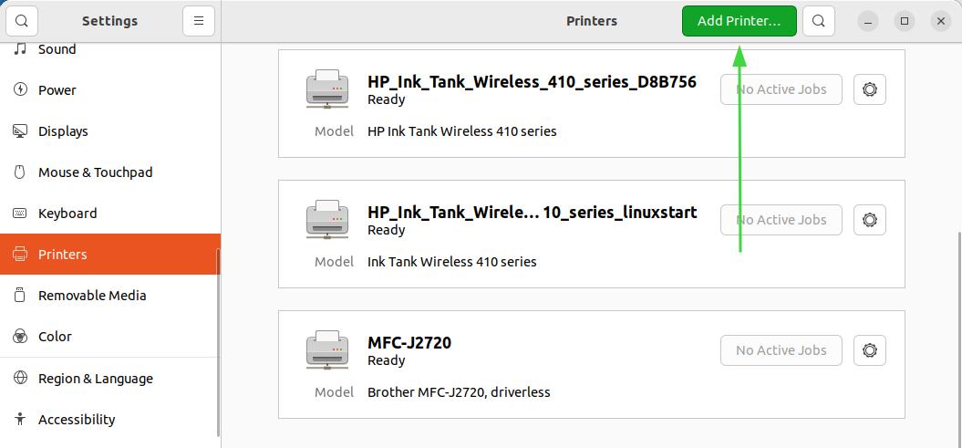 add printer ubuntu