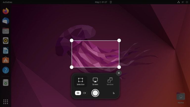 screenshot in ubuntu
