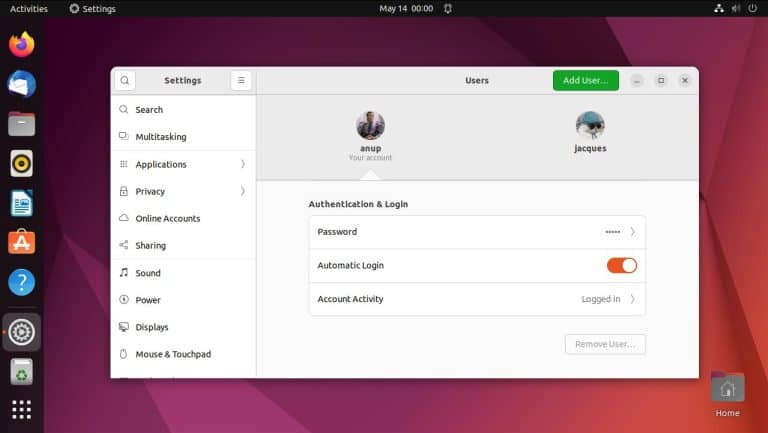 ubuntu automatic login