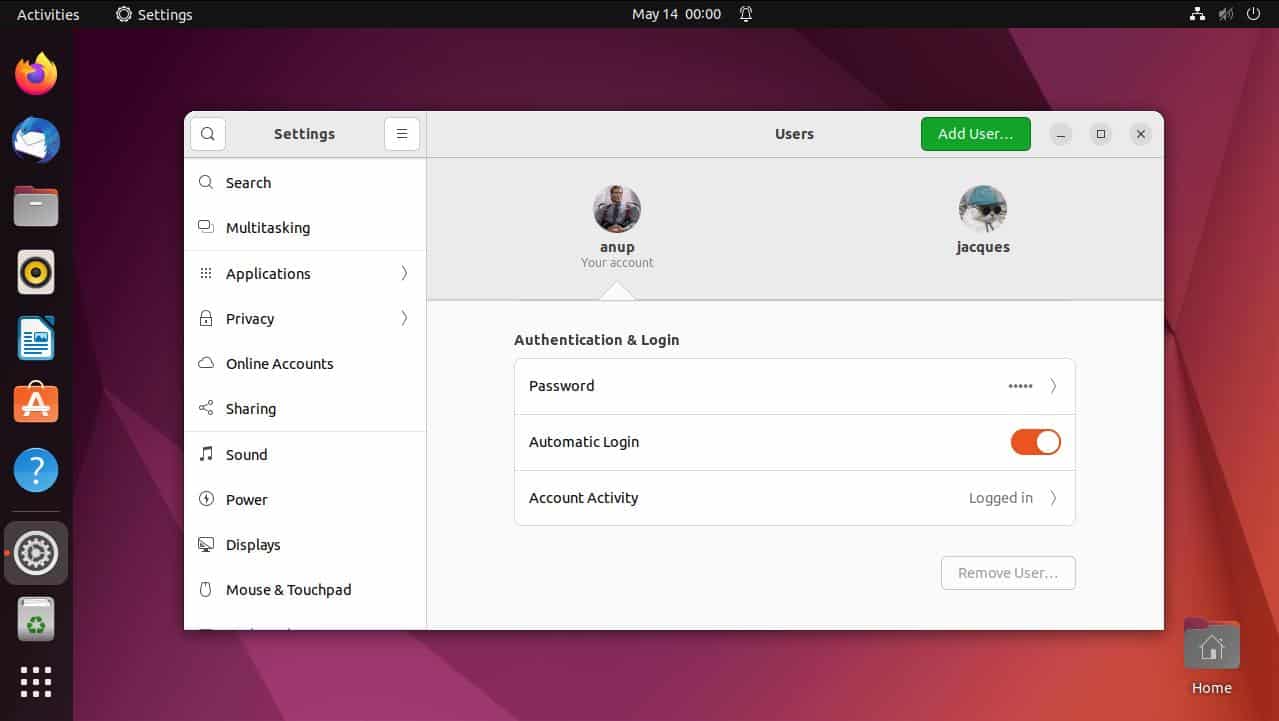 How To Enable/Disable Automatic Login On Ubuntu