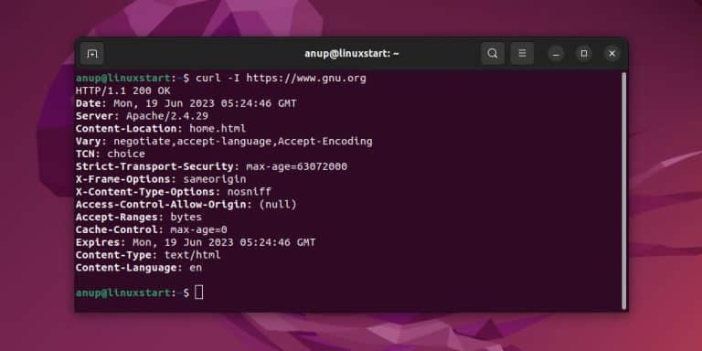 Curl On Ubuntu