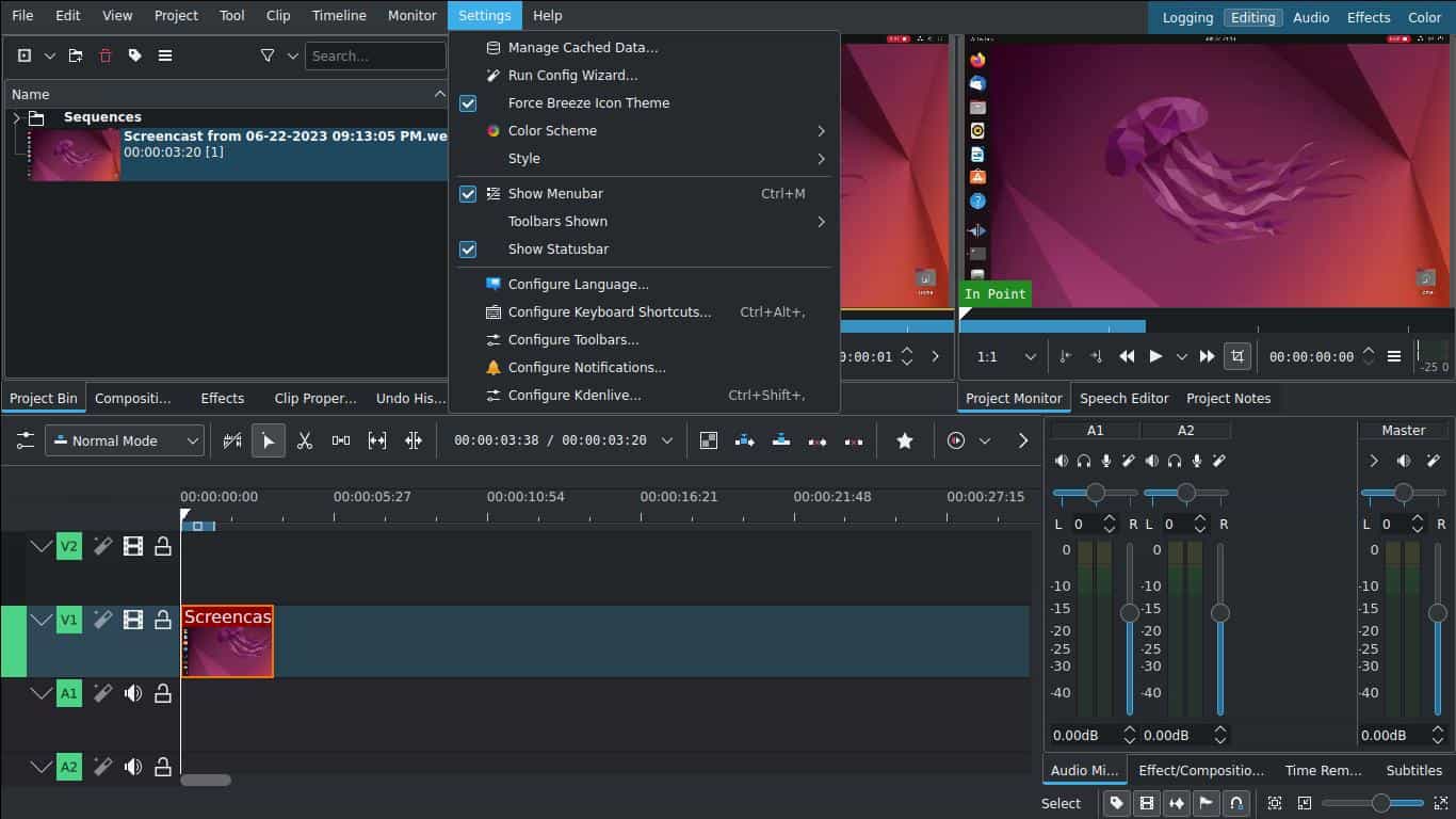 KDENLIVE NO LONGER STARTS visual data 4