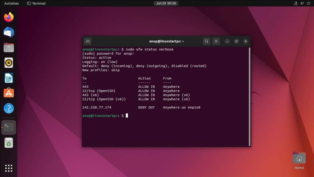 How To Configure Firewall With Ufw On Ubuntu Linux Start How To Configure Firewall With Ufw On Ubuntu Linux Start