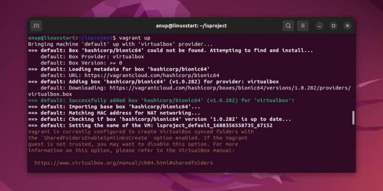 install vagrant ubuntu